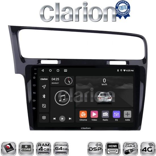 CLARION GL74591B Οθόνη OEM Multimedia Αυτοκινήτου για 0 (CarPlay/AndroidAuto/BT/GPS/WIFI/GPRS)