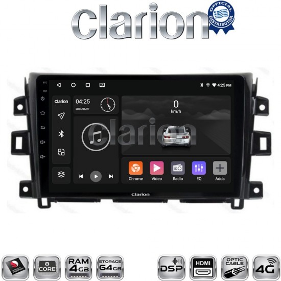 CLARION GL74716 Οθόνη OEM Multimedia Αυτοκινήτου για Nissan Navara D23 2016> (CarPlay/AndroidAuto/BT/GPS/WIFI/GPRS)