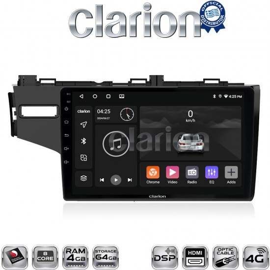 CLARION GL74760 Οθόνη OEM Multimedia Αυτοκινήτου για HONDA JAZZ 2013> (CarPlay/AndroidAuto/BT/GPS/WIFI/GPRS)
