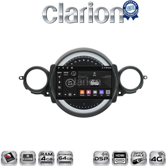 CLARION GL74834 Οθόνη OEM Multimedia Αυτοκινήτου για Mini Cooper '07>'14 Clubman 2007 > 2014 (CarPlay/AndroidAuto/BT/GPS/WIFI/GPRS)
