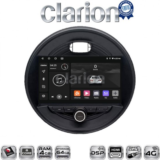 CLARION GL74845 Οθόνη OEM Multimedia Αυτοκινήτου για Mini Cooper & Clubman 2015> (CarPlay/AndroidAuto/BT/GPS/WIFI/GPRS)
