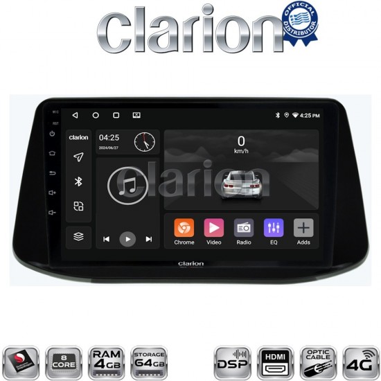 CLARION GL74960 Οθόνη OEM Multimedia Αυτοκινήτου για Hyundai i30 2018> (CarPlay/AndroidAuto/BT/GPS/WIFI/GPRS)