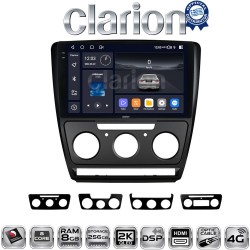 CLARION GL75005B Οθόνη OEM Multimedia Αυτοκινήτου για Skoda Octavia 2005 > 2012 (CarPlay/AndroidAuto/BT/GPS/WIFI/GPRS)