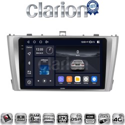 CLARION GL75027 Οθόνη OEM Multimedia Αυτοκινήτου για TOYOTA AVENSIS T27 2009 > 2016 (CarPlay/AndroidAuto/BT/GPS/WIFI/GPRS)