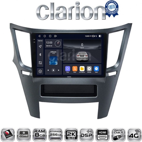 CLARION GL75061 Οθόνη OEM Multimedia Αυτοκινήτου για Subaru Legacy-Outback 2009>2013 (CarPlay/AndroidAuto/BT/GPS/WIFI/GPRS)