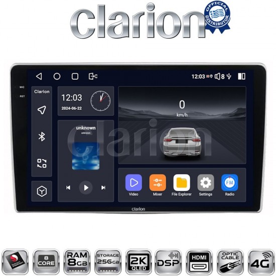 CLARION GL75160 Οθόνη OEM Multimedia Αυτοκινήτου για Alfa Romeo Mito 2008> (CarPlay/AndroidAuto/BT/GPS/WIFI/GPRS)