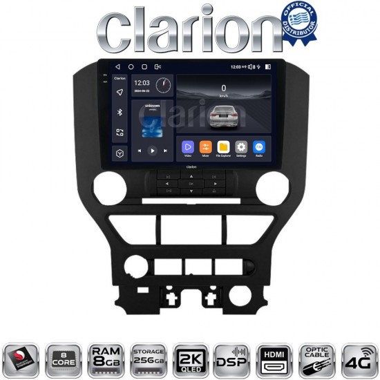 CLARION GL75240 Οθόνη OEM Multimedia Αυτοκινήτου για FORD MASTUNG > 2015 (CarPlay/AndroidAuto/BT/GPS/WIFI/GPRS)