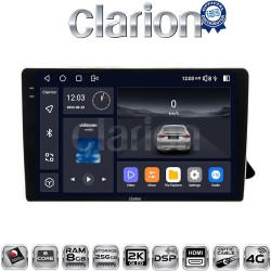 CLARION GL75310 Οθόνη OEM Multimedia Αυτοκινήτου για AUDI A4 2008 > 2013 (CarPlay/AndroidAuto/BT/GPS/WIFI/GPRS)