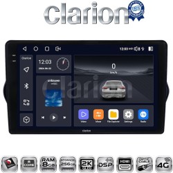 CLARION GL75747 Οθόνη OEM Multimedia Αυτοκινήτου για FIAT TIPO 2015> (CarPlay/AndroidAuto/BT/GPS/WIFI/GPRS)