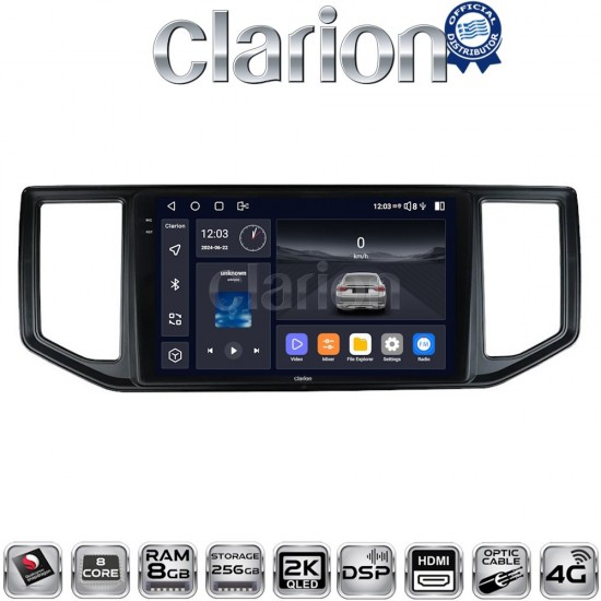 CLARION GL75997 Οθόνη OEM Multimedia Αυτοκινήτου για VW CRAFTER 2017 > 2021 MAN TGE 2017 > (CarPlay/AndroidAuto/BT/GPS/WIFI/GPRS)