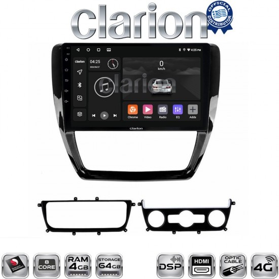 CLARION GL74552 Οθόνη OEM Multimedia Αυτοκινήτου για VW Jetta 2011 > 2018 (CarPlay/AndroidAuto/BT/GPS/WIFI/GPRS)