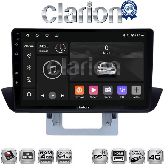 CLARION GL74994UP Οθόνη OEM Multimedia Αυτοκινήτου για Mazda BT50 2012 > 2018 (CarPlay/AndroidAuto/BT/GPS/WIFI/GPRS)