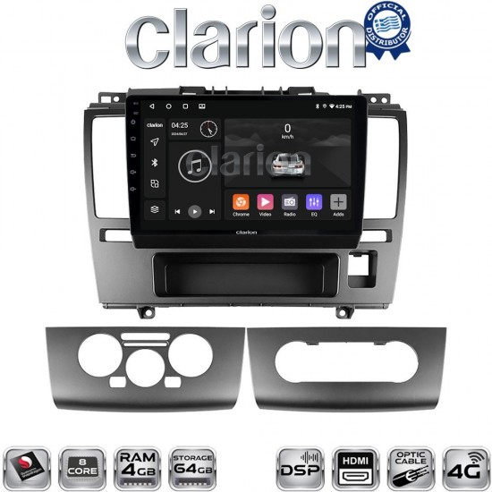 CLARION GL74695 Οθόνη OEM Multimedia Αυτοκινήτου για Nissan Tiida 2004 > 2012 (CarPlay/AndroidAuto/BT/GPS/WIFI/GPRS)