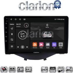CLARION GL74564B Οθόνη OEM Multimedia Αυτοκινήτου για Toyota Aygo 2014 > Citroen C1 2014 > Peugeot 107 2014 > (CarPlay/AndroidAuto/BT/GPS/WIFI/GPRS)