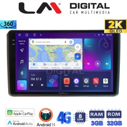 LM Digital - LM ZD8312 GPS Οθόνη OEM για Mitsubishi Outlander 2001 > 2006 με 8Core 3GB/32GB και 2K οθόνη (CarPlay/AndroidAuto/BT/GPS/WIFI/GPRS)