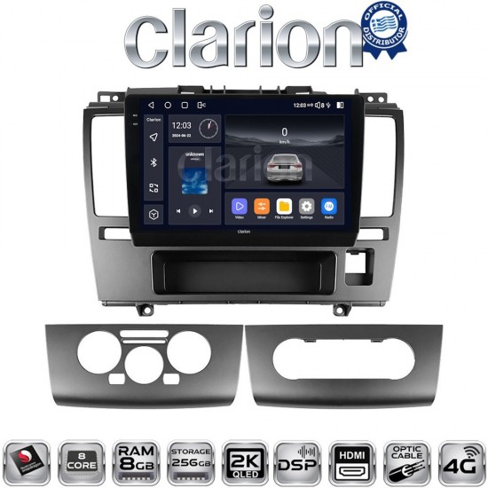 CLARION GL75695 Οθόνη OEM Multimedia Αυτοκινήτου για Nissan Tiida 2004 > 2012 (CarPlay/AndroidAuto/BT/GPS/WIFI/GPRS)