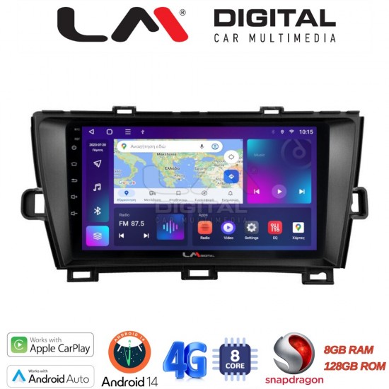 LM Digital - LM ZT8561B GPS Οθόνη OEM Multimedia Αυτοκινήτου για Toyota Prius 2009 > 2015 (CarPlay/AndroidAuto/BT/GPS/WIFI/GPRS)