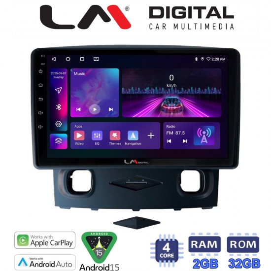 LM Digital - LM ZA4553 GPS Οθόνη OEM Multimedia Αυτοκινήτου για Ford Kuga 2008 > 2013 (CarPlay/AndroidAuto/BT/GPS/WIFI/GPRS)