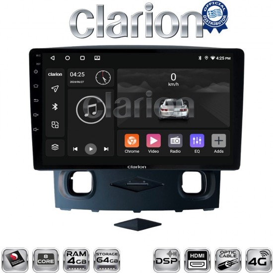 CLARION GL74553 Οθόνη OEM Multimedia Αυτοκινήτου για Ford Kuga 2008 > 2013 (CarPlay/AndroidAuto/BT/GPS/WIFI/GPRS)