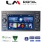 LM Digital - LM V4140 GPS Οθόνη OEM Multimedia Αυτοκινήτου για Ford C-Max '02-'07 Fiesta '06-'08 Focus '05-'07 Fusion '06-'11 Galaxy '07-'11 Kuga '07-'12 S-Max '08-'12 Transit '07-12 Transit Connect '07-12 (CarPlay/AndroidAuto/BT/GPS/WIFI/GPRS)