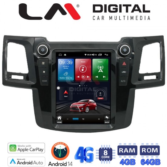 LM Digital - LM TC8820 GPS Οθόνη OEM Multimedia τυπου Tesla 9,7inch Toyota Hilux 2005 > 2016 (CarPlay/AndroidAuto/BT/GPS/WIFI/GPRS)