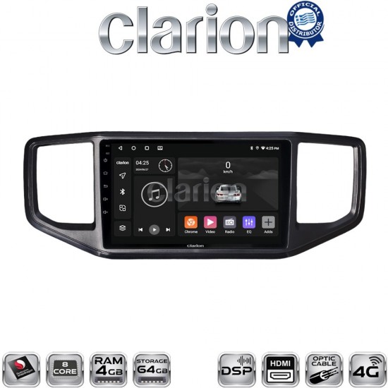 CLARION GL74486 Οθόνη OEM Multimedia Αυτοκινήτου για VW Amarok 2017 > 2021 (CarPlay/AndroidAuto/BT/GPS/WIFI/GPRS)