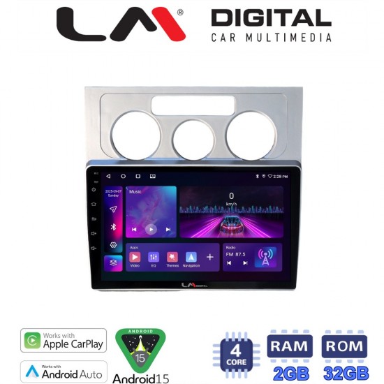LM Digital - LM ZA4512 GPS Οθόνη OEM Multimedia Αυτοκινήτου για VW Touran 2003 > 2010 (CarPlay/AndroidAuto/BT/GPS/WIFI/GPRS)