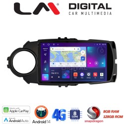 LM Digital - LM ZT8454B GPS Οθόνη OEM Multimedia Αυτοκινήτου για Toyota Yaris 2015 > 2019 (CarPlay/AndroidAuto/BT/GPS/WIFI/GPRS)