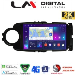 LM Digital - LM ZQ8454B GPS Οθόνη OEM Multimedia Αυτοκινήτου για Toyota Yaris 2015 > 2019 (CarPlay/AndroidAuto/BT/GPS/WIFI/GPRS)