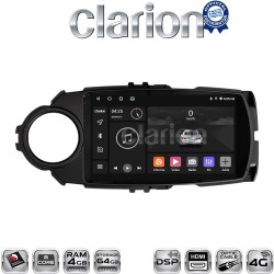 CLARION GL74454B Οθόνη OEM Multimedia Αυτοκινήτου για Toyota Yaris 2015 > 2019 (CarPlay/AndroidAuto/BT/GPS/WIFI/GPRS)