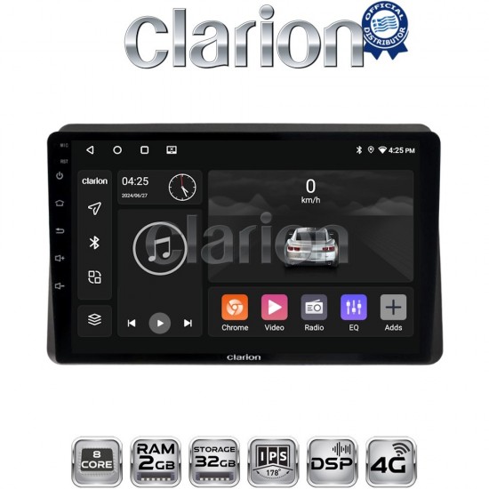 CLARION GL71507 Οθόνη OEM Multimedia Αυτοκινήτου για Nissan NV400 2020 > Renault Master 2020 > Opel Movano 2020 > (CarPlay/AndroidAuto/BT/GPS/WIFI/GPRS)