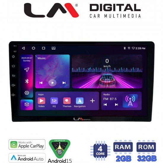 LM Digital - LM ZA4365 GPS Οθόνη OEM Multimedia Αυτοκινήτου για Ford Transit Custom 2013 > 2019 (CarPlay/AndroidAuto/BT/GPS/WIFI/GPRS)