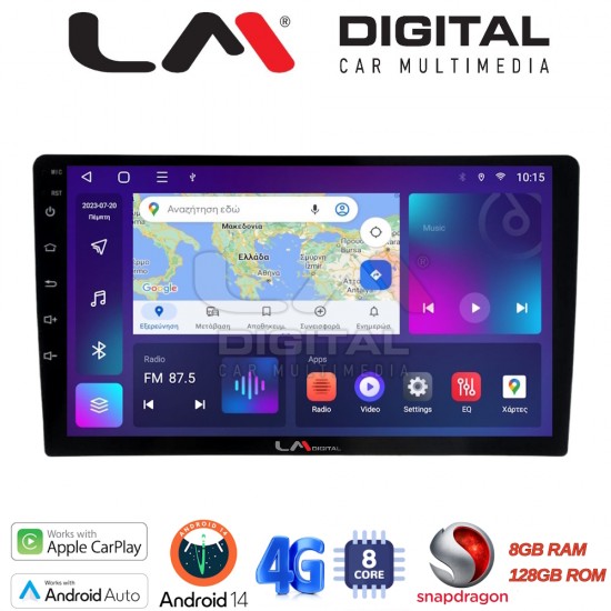 LM Digital - LM ZT8365 GPS Οθόνη OEM Multimedia Αυτοκινήτου για Ford Transit Custom 2013 > 2019 (CarPlay/AndroidAuto/BT/GPS/WIFI/GPRS)