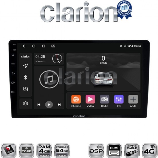 CLARION GL74365 Οθόνη OEM Multimedia Αυτοκινήτου για Ford Transit Custom 2013 > 2019 (CarPlay/AndroidAuto/BT/GPS/WIFI/GPRS)