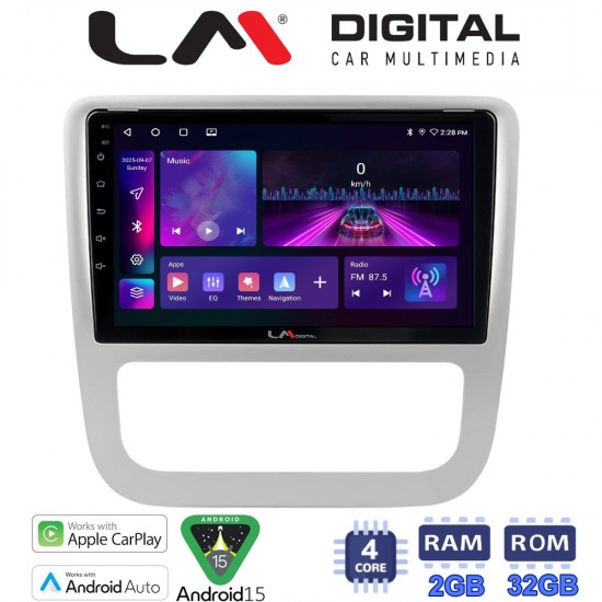LM Digital - LM ZA4489 GPS Οθόνη OEM Multimedia Αυτοκινήτου για VW Scirocco & Eos 2008 > 2013 (CarPlay/AndroidAuto/BT/GPS/WIFI/GPRS)