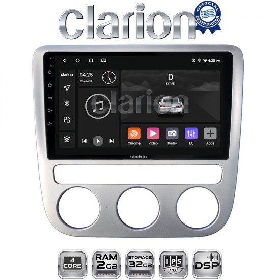 CLARION GL31488 Οθόνη OEM Multimedia Αυτοκινήτου για VW Scirocco & Eos 2008 > 2013 (CarPlay/AndroidAuto/BT/GPS/WIFI/GPRS)