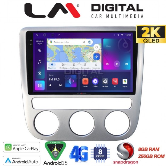 LM Digital - LM ZQ8488 GPS Οθόνη OEM Multimedia Αυτοκινήτου για VW Scirocco & Eos 2008 > 2013 (CarPlay/AndroidAuto/BT/GPS/WIFI/GPRS)