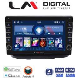 LM Digital - LM ZG4210 GPS Οθόνη OEM Multimedia Αυτοκινήτου για Fiat Doblo 2002 > 2007 (CarPlay/AndroidAuto/BT/GPS/WIFI/GPRS)