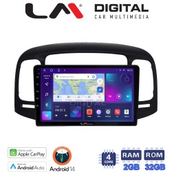 LM Digital - LM ZN4269 GPS Οθόνη OEM Multimedia Αυτοκινήτου για Hyundai Accent 2006 > 2012 (CarPlay/AndroidAuto/BT/GPS/WIFI/GPRS)