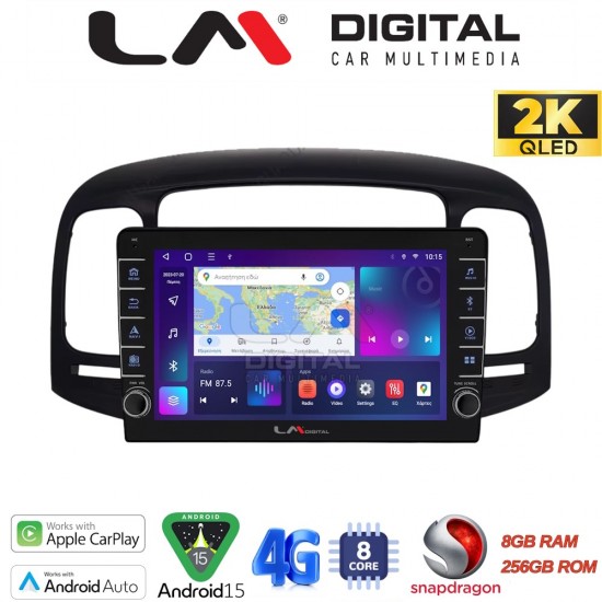 LM Digital - LM ZQ8269 GPS Οθόνη OEM Multimedia Αυτοκινήτου για Hyundai Accent 2006 > 2012 (CarPlay/AndroidAuto/BT/GPS/WIFI/GPRS)
