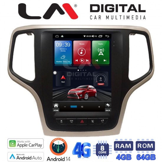LM Digital - LM TC8234 GPS Οθόνη OEM Multimedia τυπου Tesla 9,7inch Jepp Grand Cherokee 2014 > (CarPlay/AndroidAuto/BT/GPS/WIFI/GPRS)