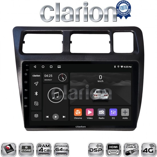 CLARION GL74910 Οθόνη OEM Multimedia Αυτοκινήτου για Toyota Corolla 1992 > 1997 (CarPlay/AndroidAuto/BT/GPS/WIFI/GPRS)