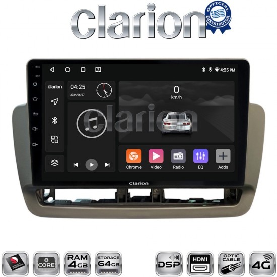 CLARION GL74346 Οθόνη OEM Multimedia Αυτοκινήτου για Seat Ibiza 2012 > 2015 (CarPlay/AndroidAuto/BT/GPS/WIFI/GPRS)