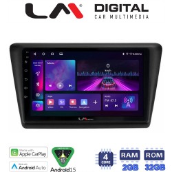 LM Digital - LM ZA4487 GPS Οθόνη OEM Multimedia Αυτοκινήτου για Skoda Rapid 2013-2017 (CarPlay/AndroidAuto/BT/GPS/WIFI/GPRS)