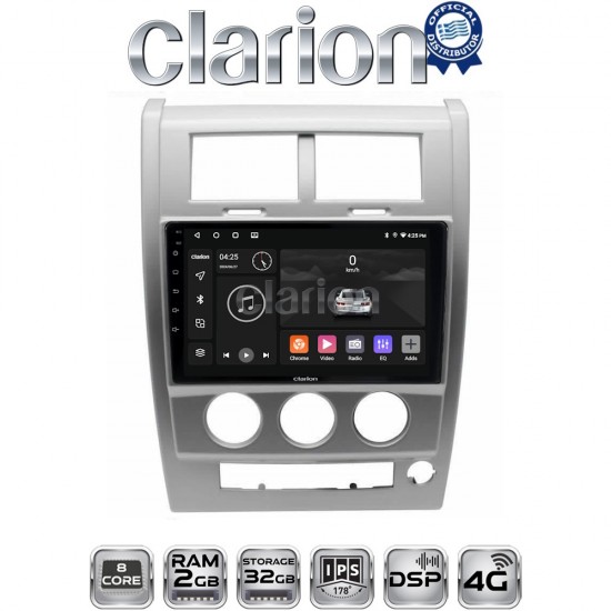 CLARION GL71334 Οθόνη OEM Multimedia Αυτοκινήτου για Jeep Cherokee KK 2008 > 2014 (CarPlay/AndroidAuto/BT/GPS/WIFI/GPRS)