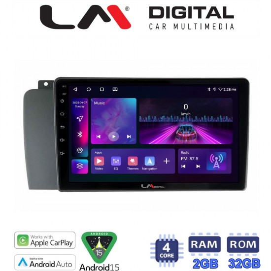 LM Digital - LM ZA4957 GPS Οθόνη OEM Multimedia Αυτοκινήτου για VOLVO V70-S60- XC70 2004 > 2007 (CarPlay/AndroidAuto/BT/GPS/WIFI/GPRS)