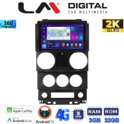 LM Digital - LM ZD8748C GPS Οθόνη OEM Multimedia Αυτοκινήτου για Jeep Wrangler 2007 > 2011 (CarPlay/AndroidAuto/BT/GPS/WIFI/GPRS)