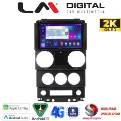 LM Digital - LM ZQ8748C GPS Οθόνη OEM Multimedia Αυτοκινήτου για Jeep Wrangler 2007 > 2011 (CarPlay/AndroidAuto/BT/GPS/WIFI/GPRS)