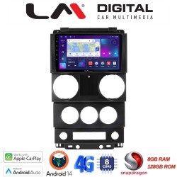LM Digital - LM ZT8748C GPS Οθόνη OEM Multimedia Αυτοκινήτου για Jeep Wrangler 2007 > 2011 (CarPlay/AndroidAuto/BT/GPS/WIFI/GPRS)