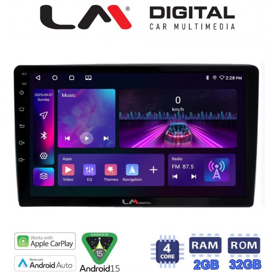 LM Digital - LM ZA4238 GPS Οθόνη OEM Multimedia Αυτοκινήτου για Ford Focus 07 > 11 - Mondeo 07 > 14 – Galaxy 07 > 14 – S-Max 08 > 14 (CarPlay/AndroidAuto/BT/GPS/WIFI/GPRS)